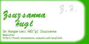 zsuzsanna hugl business card